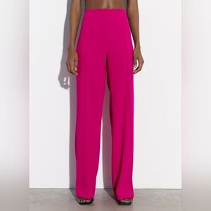 ZARA Flowy Pants neon Fuschia  BNWT. PANTS ONLY BEING SOLD. NO BLAZER!